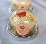 Mini Strawberry Piña Colada Pupcakes